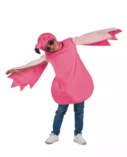 Déguisement flamant rose enfant, Taille: 7–9 ans(120–130 cm)