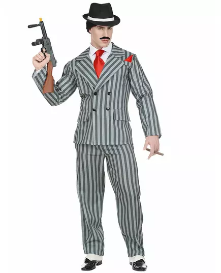 Vermomming van New Yorkse gangster voor mannen, Maat: X-Large