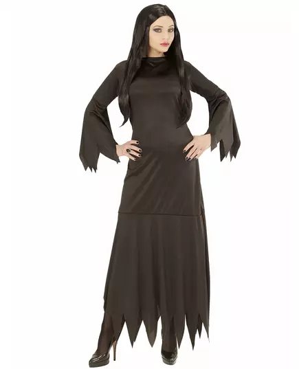 Déguisement sorcière gothique noire femme, Taille: Large