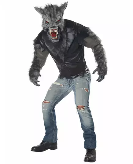 Volwassen weerwolf vermomming, Maat: Small/Medium