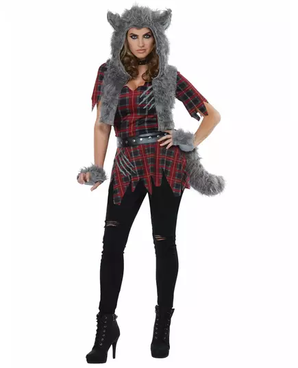 Déguisement loup garou luxe femme, Taille: Small (38/40)