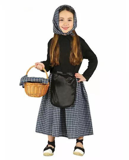 Déguisement marchande de marrons fille, Taille: 9 ans (125–135 cm)