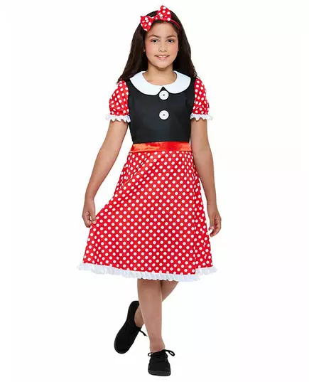 Déguisement petite souris rouge fille, Taille: 10–12 ans (145/158 cm)