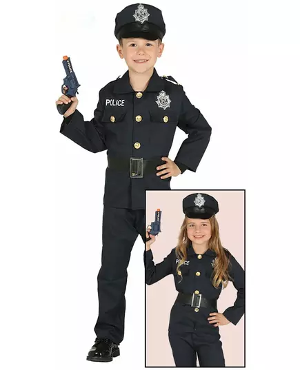 Déguisement policier enfant, Taille: 9 ans (125–135 cm)
