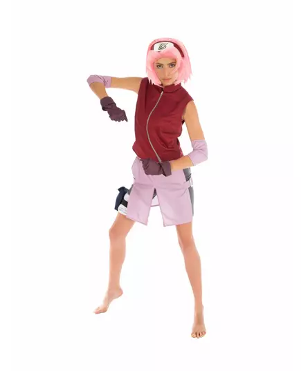 Naruto™ Sakura Haruno kostuum voor vrouwen, Maat: X-Small