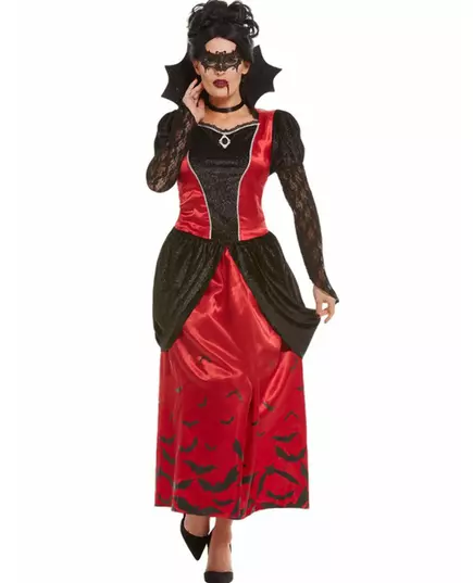Déguisement vampire gothique masquée femme, Taille: X-Small