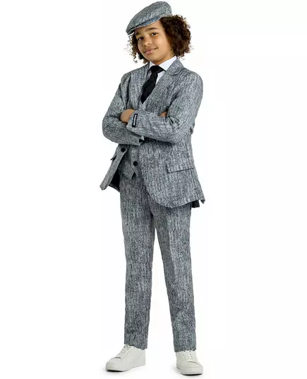 Mr. 20s Gangster Child Suitmeister-kostuum, Maat: 8–10 jaar (122–128 cm)