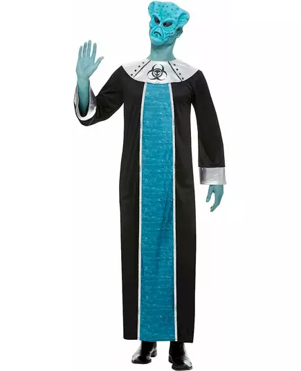 Déguisement alien bleu homme, Taille: Medium