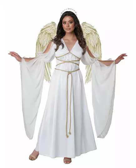 Witte goddelijke engel luxe vermomming vrouwen, Maat: X-Large (44/46)