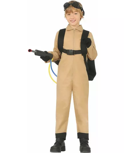 Spookvanger vermomming met tas, kind, Maat: 10–12 jaar (142–148 cm)