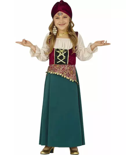 Déguisement diseuse de bonne aventure fille, Taille: 10–12 ans (142–148 cm)