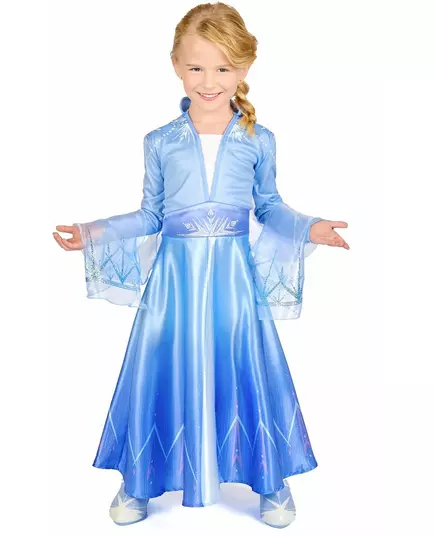 Elsa Frozen 2™ deluxe meisjeskostuum, Maat: 3–4 jaar (97–109 cm)