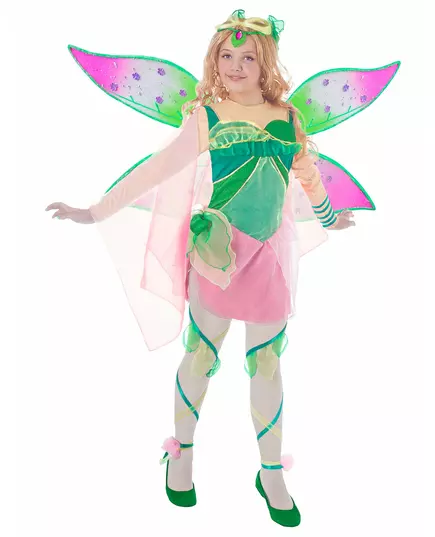 Déguisement Flora™ enfant Winx Club™, Taille: 7–9 ans