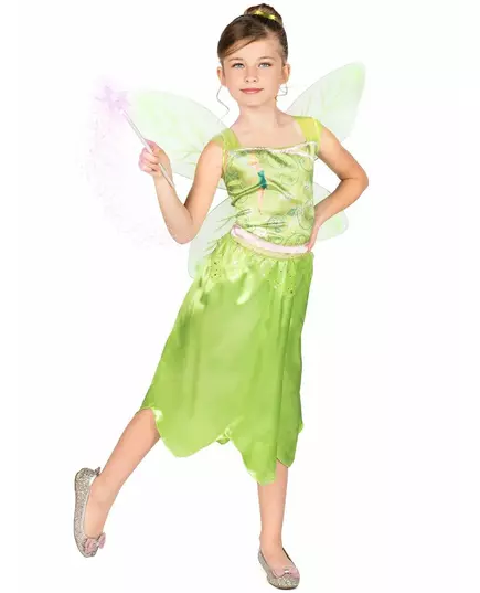 Déguisement la Fée Clochette™ basique fille, Taille: 3–4 ans (97–109 cm)