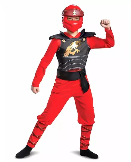 Déguisement  LEGACY  Kai Ninjago - LEGO™ enfant, Taille: 5–6 ans (109–126 cm)