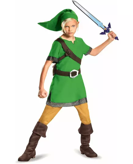 Déguisement Link Zelda™ classique enfant, Taille: 7–8 ans (124–136 cm)