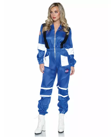 Luxe vermomming astronautenpak dames, Maat: Small/Medium (38–40)