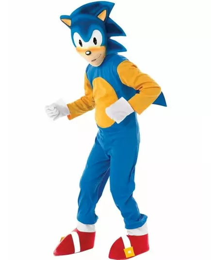 Sonic™ luxe vermomming voor kinderen, Maat: 3–4 jaar (90 tot 104 cm)