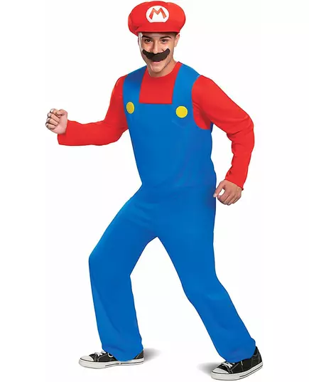 Klassiek Mario™-kostuum voor volwassenen, Maat: Medium