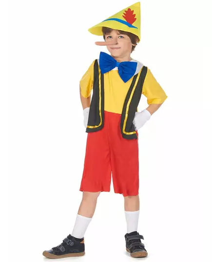Kleine leugenaar poppenkostuum voor jongens, Maat: 7–9 jaar (120–130 cm)
