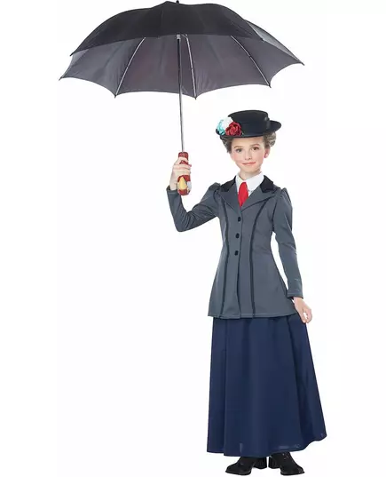 Déguisement nourrice Anglaise luxe fille, Taille: 12–14 ans (155 cm)