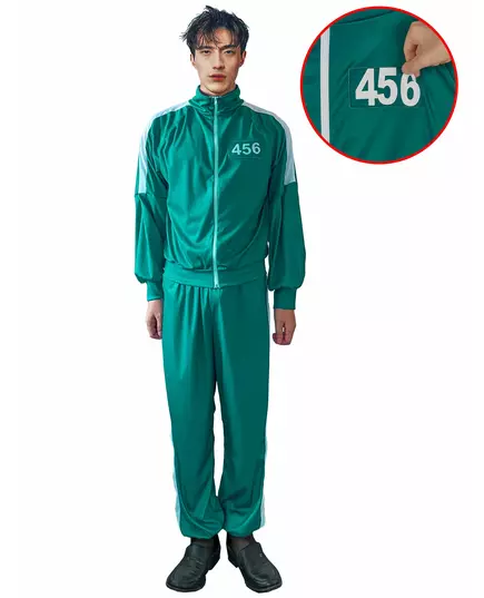 Déguisement participant de jeu avec numéro personnalisable adulte, Taille: XX-Large (160–190 cm)