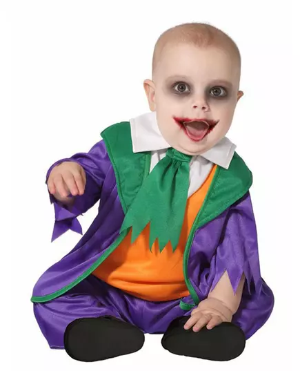 Déguisement petit clown fou bébé, Taille: 12–24 mois (88 cm)