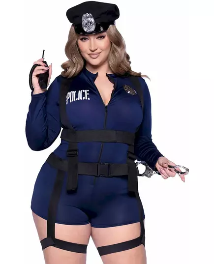 Déguisement policière sexy deluxe grande taille femme, Taille: XXX-Large/XXXX-Large (54–58)