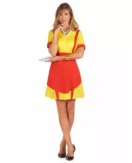 Déguisement serveuse diner US femme, Taille: Medium/Large