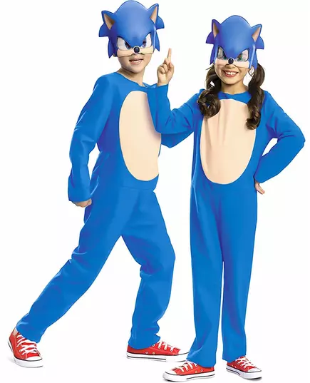 Déguisement Sonic™ basique enfant, Taille: 5–6 ans (109–126 cm)