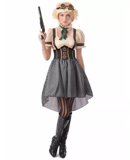 Steampunk vermomming voor vrouwen, Maat: X-Small
