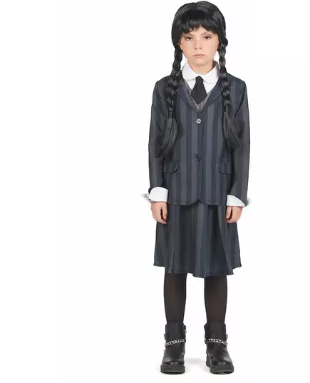 Gotisch schooluniform kostuum voor kinderen, Maat: 7–9 jaar (120–130 cm)