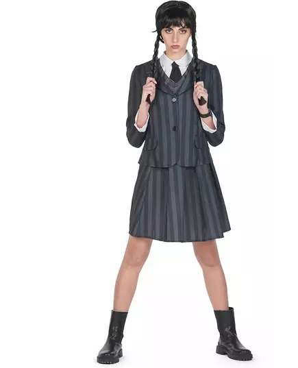 Déguisement uniforme scolaire gothique femme, Taille: Small