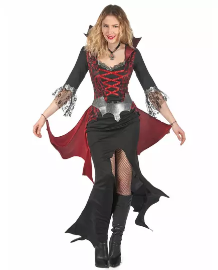 Déguisement vampire baroque femme, Taille: Small