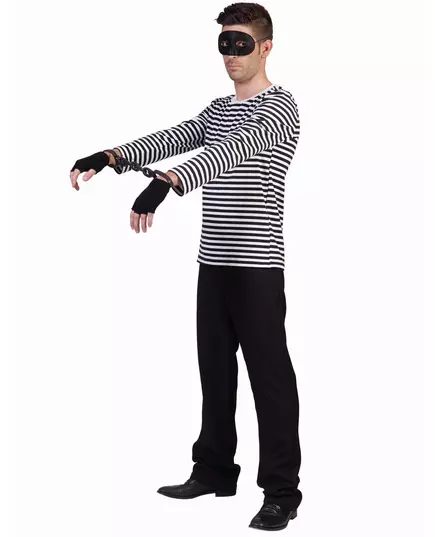 T-shirt à manches longues mime adulte, Taille: S