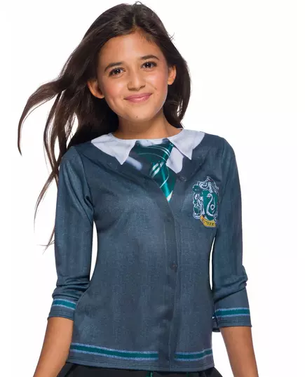T-shirt imprimé Serpentard™ Harry Potter enfant, Taille: 5–6 ans (110 à 116 cm)