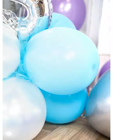 12 turkooizen ballonnen van 28 cm, image 2