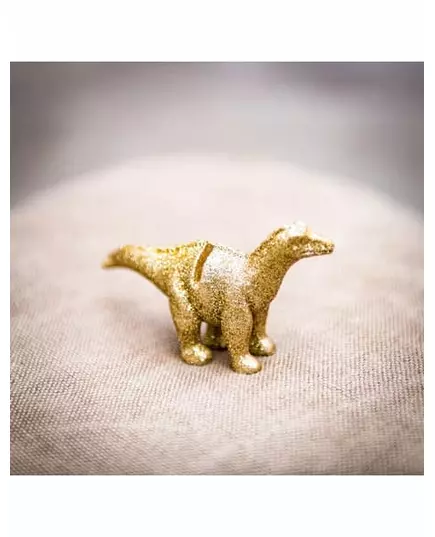4 goudkleurige glitter dino plaatsmarkeringen, image 2