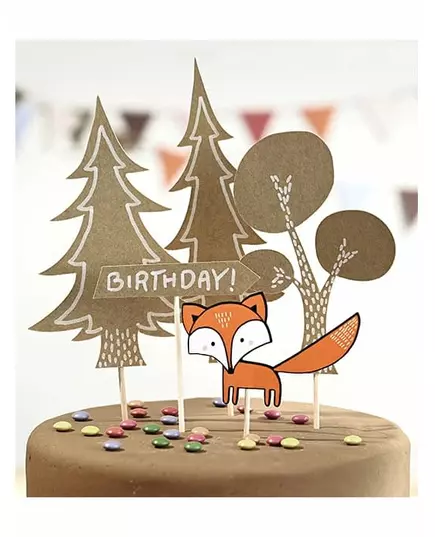 5 Décorations pour gâteau Forêt, image 2
