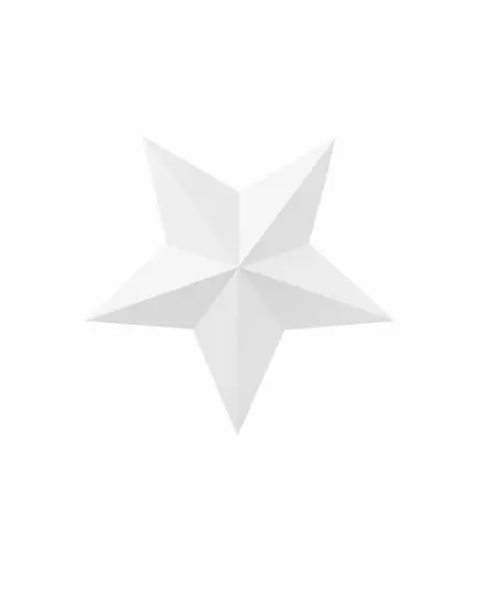 6 3D witte kersthangsterren, image 2