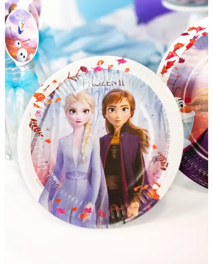 8 Petites assiettes en carton La Reine des Neiges 2™ 20 cm, image 2