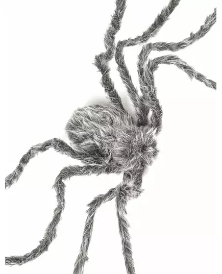 Araignée géante grise velue Halloween 160 cm, image 2