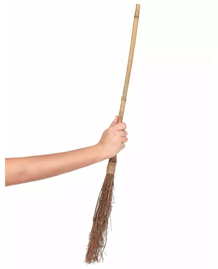 Balai de sorcière en bois 88 cm, image 2