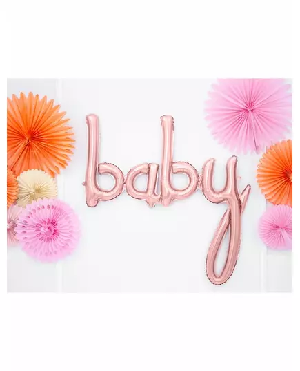 Roségouden aluminium baby ballon, image 2