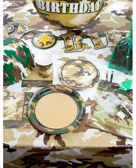 Folie ballon Happy Birthday camouflage 45 cm, image 2