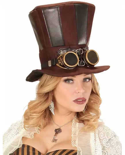 Steampunk tandwielen en veren oorbellen voor volwassenen, image 2