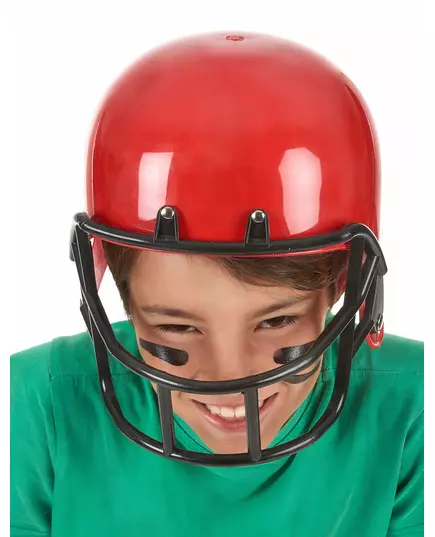Casque footballeur américain rouge enfant, image 2