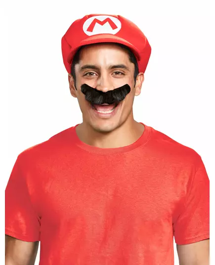 Casquette et Moustache Mario™ Adulte, image 2