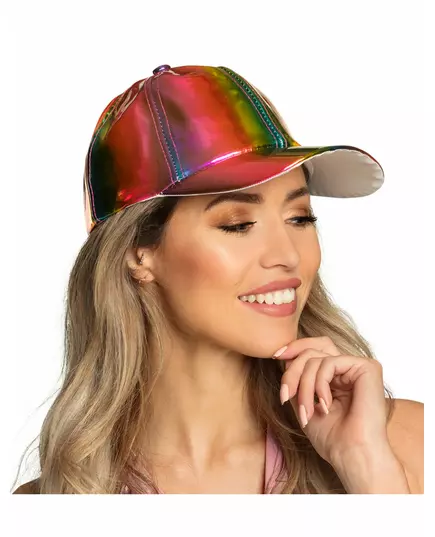 Casquette multicolore iridescente adulte, image 2