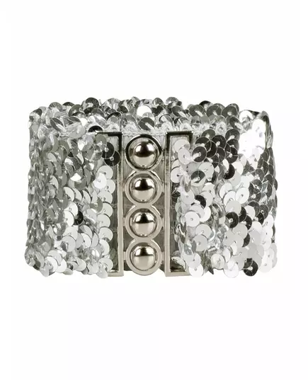 Ceinture à sequins argentée adulte, image 2